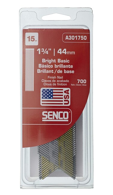 Senco A301750 15 Gauge x 134 Inch Bright Basic Finish Nail