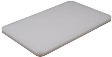 American Metalcraft BB6105 Rectangular Pressed Plastic Cutting Board NonSlip 10 L x 6 W White