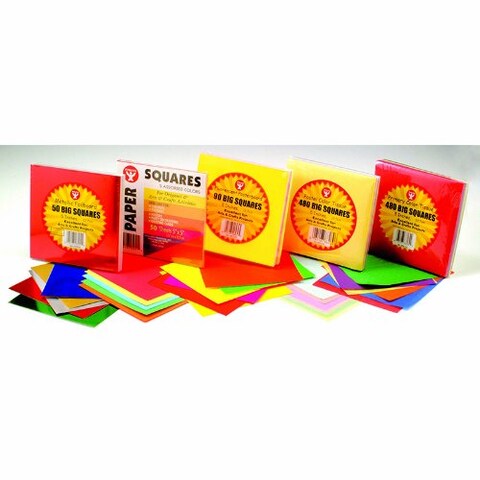Hygloss Products Tissue Paper Squares  Great for Arts  Crafts DIY Projects Classroom Activities and More  PreCut 5 Inches  80 Each of 6 Assorted Pastel Colors  480 Pieces