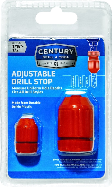 Century Drill  Tool 73512 Adjustable Drill Stop Collar 2 Pack