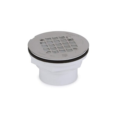 Oatey 42097 101 PS PVCSolvent Weld Shower Drain with Stainless Steel Strainer 2Inch