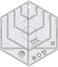 Creative Grids Hexagon Trim Tool Quilt Ruler  CGRJAW4