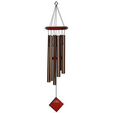 Woodstock Wind Chimes of Pluto Wind Chimes for Outside 27 Bronze Small Light Sound Wind Chime Decor for Outdoor Garden Patio Porch Encore Collection
