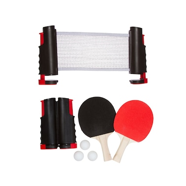 Trademark Innovations Portable  Lightweight Ping Pong Game Set Red