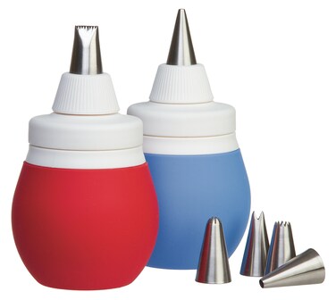 Prepworks by Progressive 8Piece Frosting Bulb Decorating Kit Red