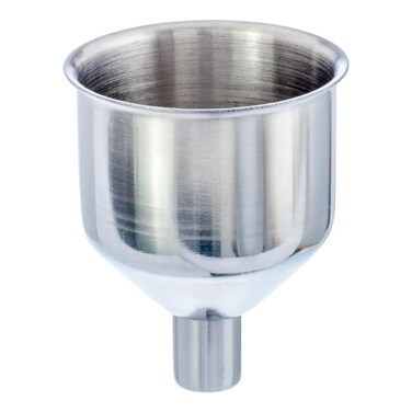 SE Stainless Steel Funnel for Flasks Small Metal Funnel for Filling Drinking Liquor Flask Transferring Oil Juice Milk Attached ScrewOn Cap