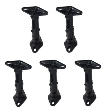 VideoSecu 5 Speaker Wall Ceiling Mount Brackets Black for Home Theater Satellite Speakers 1XZ Black 5 Pack