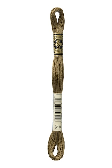 DMC 117610 Six Stranded Cotton Embroidery Floss Dark Drab Brown 87Yard