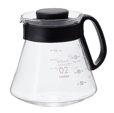 Hario V60 Glass Range Coffee Server 600ml Black