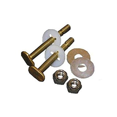 LASCO 043645 Solid Brass 56Inch by 214Inch Heavy Duty Bolts with Nuts and Washers Toilet Bolts