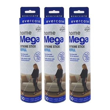 Evercare Mega Large Surface Roller Refill 50 Sheets 6 Pack