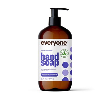 Everyone Liquid Hand Soap 1275 Ounce Pack of 1 Lavender and Coconut PlantBased Cleanser with Pure Essential Oils
