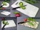 KLEO Marble Cutting Board Cheese Platter Multipurpose Serving Platter White 9x 12