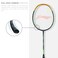 LiNing GForce 3600 Superlite Carbon Fibre Strung Badminton Racket Dark Grey Gold G44 12 inches