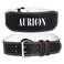 AURIONGenuine Leather Weight Lifting Belt Body Fitness Gym Back Support Power Lifting Belt Medium Black