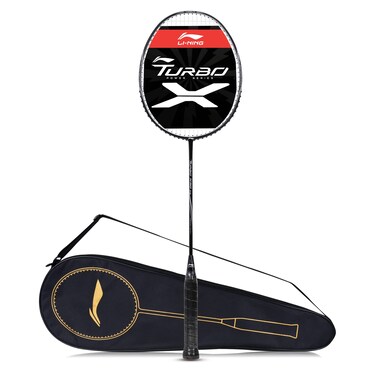 LiNing Turbo X 50 G5 Strung Badminton Racket BlackWhite 87 Grams Carbon Fibre