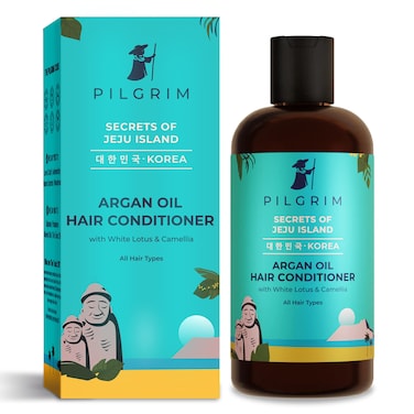 Pilgrim Korean Argan Oil Conditioner  Infused with White Lotus  Camellia  Provides Healthy Bouncy  Shiny Hair  Reduces Split Ends  Minimize Frizz  676 Fl Oz200ml
