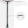 LiNing Wind Lite 700 Carbon Fiber Strung Badminton Racket with Free Full CoverPurplePeachSet of 1