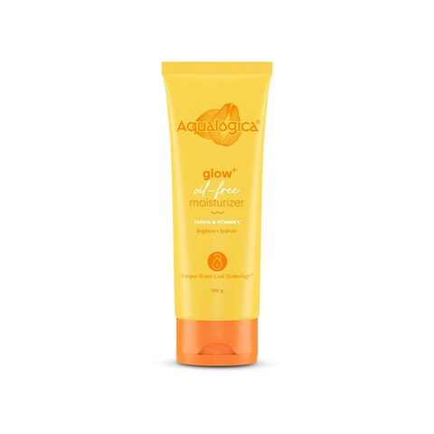 Aqualogica Glow Oil Free Face Moisturizer  with Papaya  Vitamin C  Controls Excess Oil  Helps Enhance Glow  Lightweight Hydration for All Skin Types  338 Fl Oz 100ml