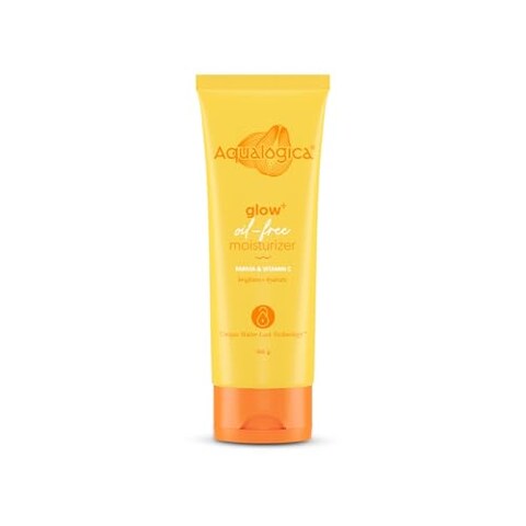 Aqualogica Glow Oil Free Face Moisturizer  with Papaya  Vitamin C  Controls Excess Oil  Helps Enhance Glow  Lightweight Hydration for All Skin Types  338 Fl Oz 100ml