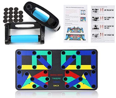 GOCART WITH G LOGO Push Up Board for Men Women Body Building Fitness Training Gym Workout Exercise