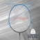 LiNing 3D Calibar X Combat Carbon Graphite Badminton Strung Racquet 85 Grams 30 Lbs String Tension and Full Cover CharcoalBlue