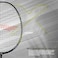 LiNing 3D Calibar X Combat Carbon Graphite Strung Badminton Racquet 85 Grams 30 Lbs String Tension and Free Full CoverBlackLime