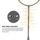 LiNing Super Series 900 Carbon Fibre Strung Badminton Racket with Full Racket Cover GreyCopper  For Intermediate Players  84 grams  Maximum String Tension  30lbs