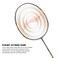 LiNing Super Series 900 Carbon Fibre Strung Badminton Racket with Full Racket Cover GreyCopper  For Intermediate Players  84 grams  Maximum String Tension  30lbs