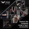 XTRIM Neck and Head Weight Harness with 30 HeavyDuty Steel Chain  4 DRings for Gym  Home Workout Thick Neoprene Padded  Adjustable Strap with Superior Saddle Stitching Yellow