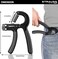 Strauss Adjustable Hand Grip Strengthener Black