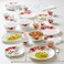 Borosil Gourmet Dinnerware Set For 6 35 Pieces White Dinner Plates and Bowls  Chip Resistant Tempered Opal Glass Stain Resistant Dishwasher  Microwave Safe Dinner Set For Gifting Serves 6
