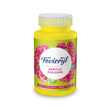 Pidilite Fevicryl Acrylic Colour 500 Ml Lemon Yellow