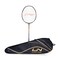 LiNing Turbo X III Carbon Fibre Strung Badminton Racket with Free Racket Cover for Seniors BlackGold 87 Grams