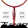 LiNing Turbo X III Carbon Fibre Strung Badminton Racket with Free Racket Cover for Seniors RedCopper 87 Grams