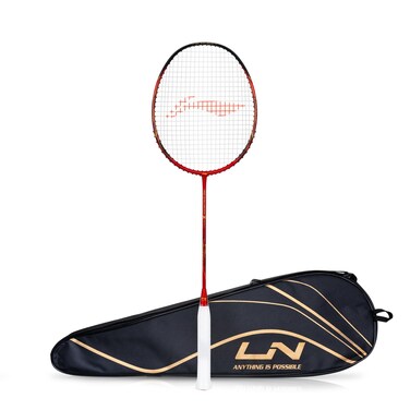 3D Calibar X Boost Carbon Graphite Strung Racquet 83 Grams 30 Lbs String Tension and Free Full coverRedBlack