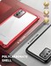 iBlason Ares Clear Case for Galaxy Note 20 5G 67 inch 2020 Release Dual Layer Rugged Clear Bumper Case Without Builtin Screen Protector Red