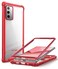 iBlason Ares Clear Case for Galaxy Note 20 5G 67 inch 2020 Release Dual Layer Rugged Clear Bumper Case Without Builtin Screen Protector Red