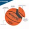 STRAUSS Rubber Official Basketball Size 7 Orange
