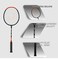 Jaspo GET Set Steel Badminton Racket Combo Set Lightweight Badminton Racquet 1 Pair with 5 pc Feather shuttlecocks and 1 Carrying Bag for Outdoor Games Suitable for Beginners