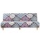 MIFXIN Armless Sofa Cover Futon Slipcover Stretch Spandex Printed Folding Sofa Bed NonArmrest Couch Furniture Protector Washable Sofa Cover without Armrests Colorful Bohemia