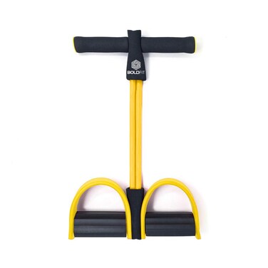 Boldfit Rubber Tummy Trimmer Men and Women for Abs Workout Stomach Exercise Machine for Women and Men Exercise in Gym Home for Abdominal Workout Belly Exercise Waist Trimmer Tummy TwisterYellow