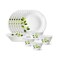 Borosil Gourmet Dinnerware Set For 6 19 Pieces White Dinner Plates and Bowls Sets Chip Resistant Tempered Opal Glass Stain Resistant Dishwasher  Microwave Safe Dinner Set For Gifting Serves 6