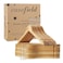 Casafield  20 Natural Wooden Suit Hangers  Premium Lotus Wood with Notches  Chrome Swivel Hook for Dress Clothes Coats Jackets Pants Shirts Skirts