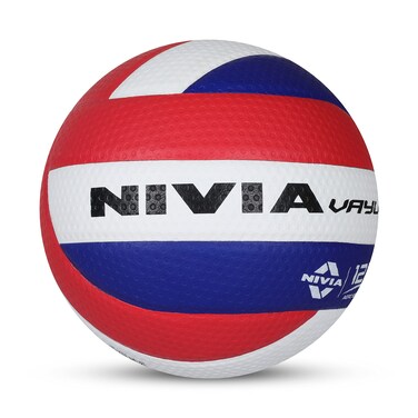 Nivia Vayu Volleyball 12 Panel Volleyball International Match Ball Volleyball Size 5 Volleyball for Men and Women Microfibre Composite Leather Suitable for Indoor and Outdoor Surface
