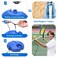 Wiwaplex Tennis Trainer Rebound Ball with String Solo Tennis Training Kit Portable Tennis Practice Rebounder Equipment Training Tools with Long Elastic Rope for Adults Kids Beginners