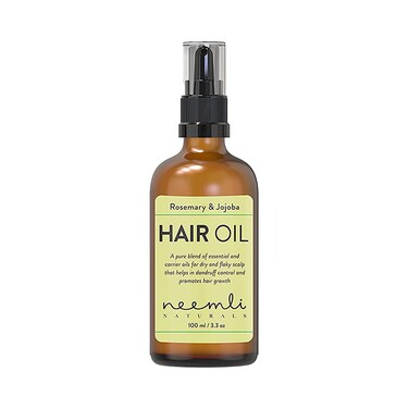 Neemli Naturals Rosemary  Jojoba Hair Oil Dandruff Free Hair Oil Promotes Hair Growth 100 Natural Skin Moisturizer Hair and Nails Growth 100 ml33 Fl Oz Pack of 1