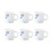 Larah by Borosil Tulip Opalware Cup Set 6 Pieces White