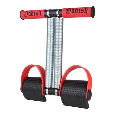 ODDISH way to fitness Tummy Trimmer Men and Women for Abs Workout Stomach Machine Exercise in Gym Home for Abdominal Workout for man and women STANDEREDDOUBLESPRING RED  BLACK