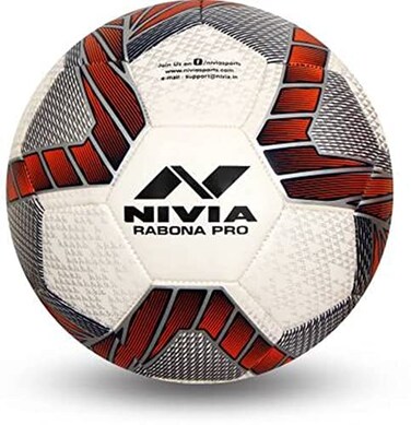 Nivia Unisex Youth NIVIA2269 Football OrangeWhite 4